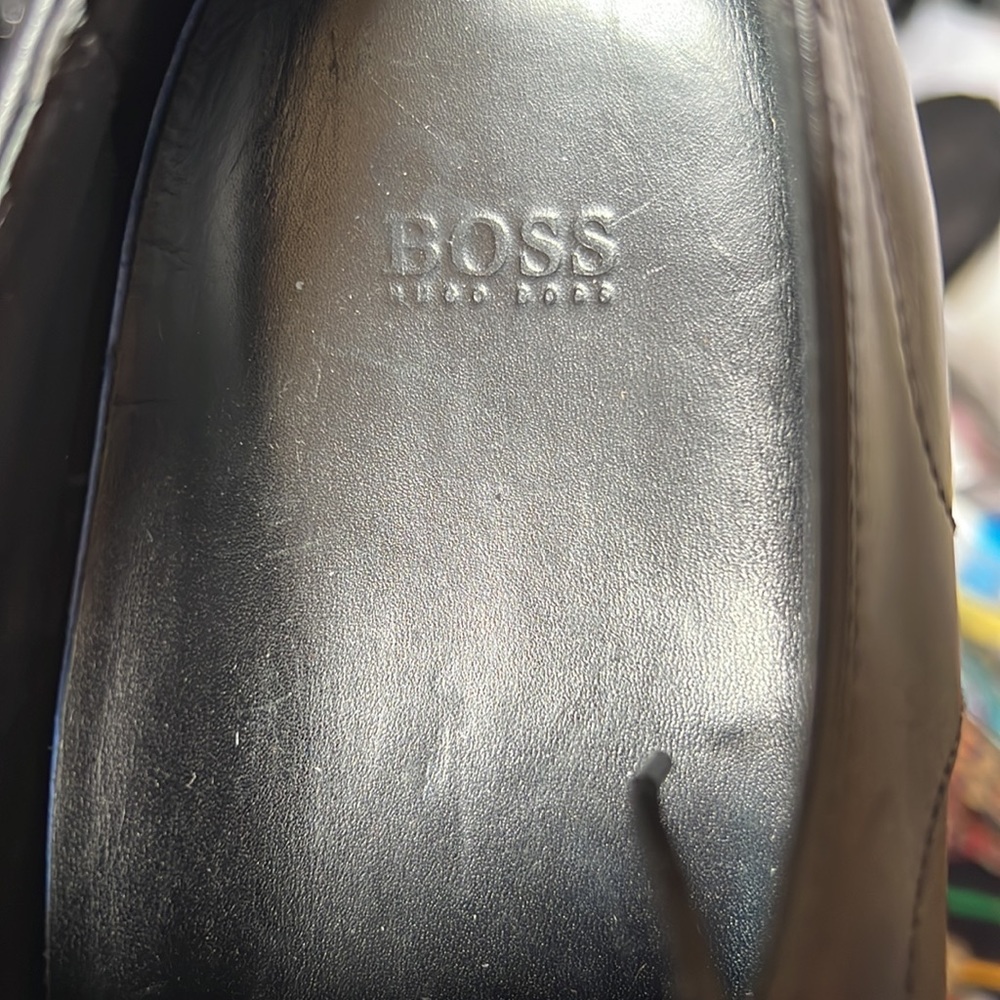 BOSS by HUGO BOSS leather shoes excellent condition all leather  size 11 - Picture 6 of 10